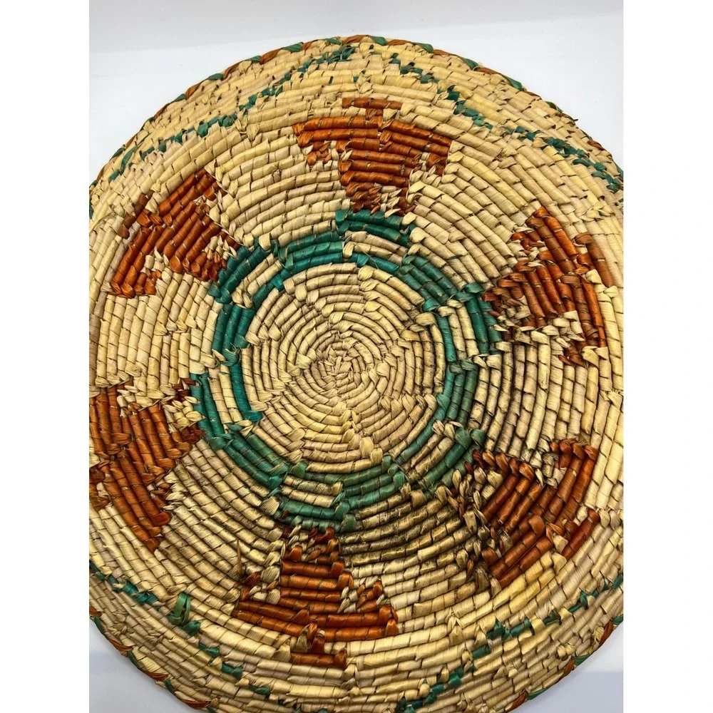 Handwoven‎ Basket Bowl Southwestern  Native American 11